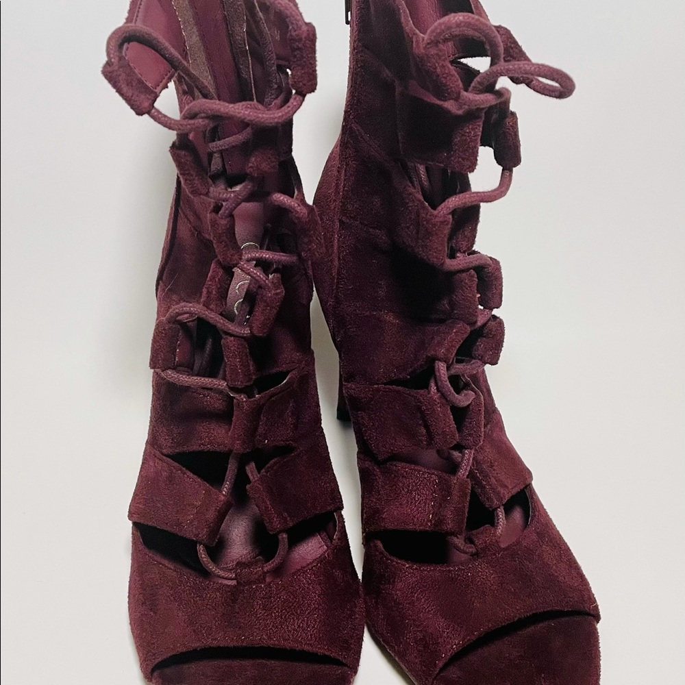 Coconuts by Matisse | Women’s Crystal Lace Up Heels | Size 8 | Purple